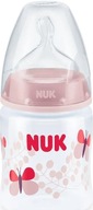e338 butelka Nuk First Choice+ smoczek silikonowy 150ml 0-6M różowy/motylki