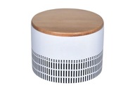 Pojemnik kosmetyczny Etno biały+bambus ceramika