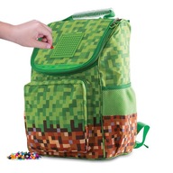 Školský batoh viackomorový Minecraft Pixie Crew Odtiene zelenej 22 l
