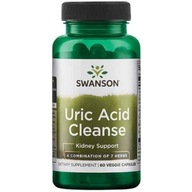 SWANSON Uric Acid Cleanse Podpora práce obličiek 60 Vegetariánske kapsule