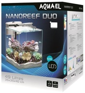 AKWARIUM MORSKIE POLSKIEJ MARKI AQUAEL NANO REEF DUO ZESTAW 49 LITRÓW