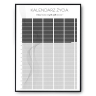 Kalendár života Plagát Prispôsobiť Darček 50x70