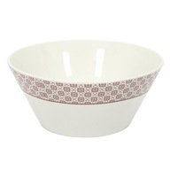 PORCELÁNOVÁ MISKA Bisette bielo-červená BOHO