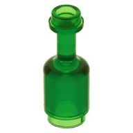 LEGO Tartozékok - Zöld Palack 95228 Trans-Green - ÚJ