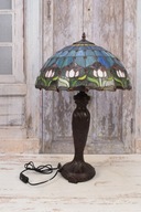 Vitrážová lampa Tiffany vitráž 60CM Mozaika - Sklenená lampa - Tulipány
