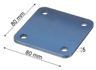 Marka montażowa, blacha montażowa 80x80x5 mm