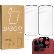 2x Szkło + obiektyw Bizon do iPhone 15 Pro