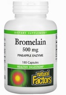 Natural Factor Bromelain 500mg 180k trávi. proteíny