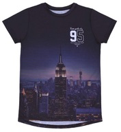 Svetlé tričko NYC New York PRIMARK REBEL 8-9 rokov
