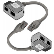 2× RJ-45 adaptér Digitus DN-93904 šedý