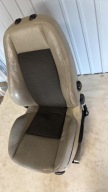 seat left front front driver´s SAAB 93 9-3 II 02- jasna pol leather beige