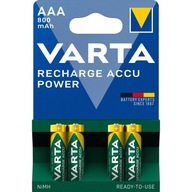 4x AKUMULATORKI BATERIE VARTA R3 AAA 800mAh