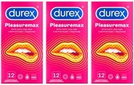 DUREX PLEASUREMAX kondómy s výstupkami a prúžkami vlhčené 40 ks