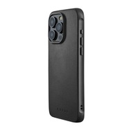 Mujjo Impact Case pancerne etui z skóry iPhone 15 Pro Max MagSafe (black)