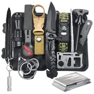 Wojskowy Survivalowy Zestaw Przeżycia Survival Niezbędnik Multitool 32el XL