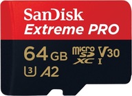 Karta Micro SD SANDISK EXTREME PRO 64GB 200MB/s