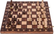 SQUARE - Drevený šach SENATOR Lux - 41 x 41 cm - Šachovnica &