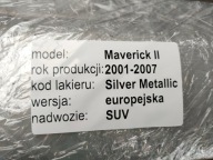 FORD MAVERICK II 01-07 moulding threshold right cap 3L84-78101A00-BAW OE