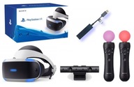 GOGLE SONY PLAYSTATION VR V2 PS4 + KAMERA V2 + 2x MOVE + ADAPTER DO PS5