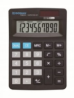 Kalkulator biurowy Donau Tech 10 cyfrowy wyświetlacz czarny