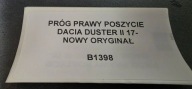 threshold right side DACIA DUSTER II 17- new original