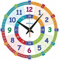MNGk Edukacyjny zegar ścienny dla dzieci Płynący mechanizm (L2)