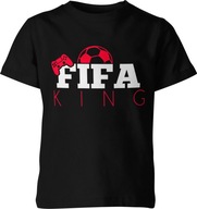 DZIECIĘCA KOSZULKA FIFA KING DLA GRACZA R. 140 CM DLA DZIECI CHŁOPIĘCA