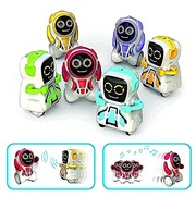 Silverlit 7530-88529 Pokibot Robot Voice Playback, Sound Activated Motions,