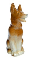 Pies 8 - śliczna figurka porcelanowa zabytkowa