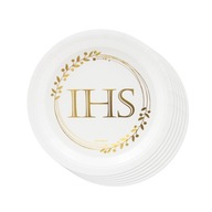 IHS Papierové tanieriky 18cm sada 8 ks Prvá Sväté Prijímanie Tanier