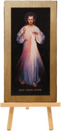 MAJK Ikona religijna JEZUS MIŁOSIERNY WILEŃSKI JEZU UFAM TOBIE 15 x 29 cm