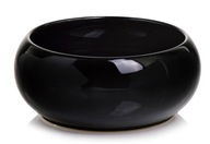 Osłonka Doniczka Ceramiczna Misa 19x8 cm czarna