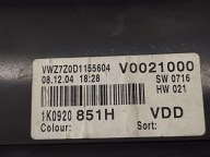VW GOLF V dials 1K0920851H
