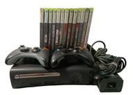 KONSOLA XBOX 360+ 2 PADY JEDEN USZKODZONY +OKABLOWANIE _+ 13 GIER