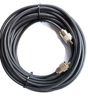Kabel H155 50Ohm 15m + wtyki UC1 skaner, CB , HF