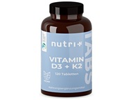 Vitamín D3 1000iu + K2 depot 120tab Nutri-Plus wege