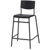 Barová stolička hoker čierna stolička loft stig