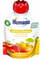 Humana 100% Organic Mus jabłko- banan po 4 mc 90g