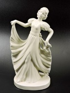 Figurka ecru dama tancerka antyk 1920 Grafenthal