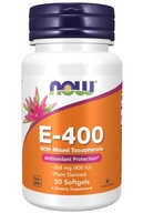 Vitamín E-400 + tokoferoly 50 kapsúl NOW Foods