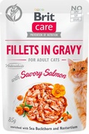 BRIT CARE CAT Fillets in gravy Savory Salmon 85g