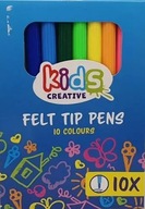 KIDS CREATIVE Flamastry Mazaki FARBY 10 farieb