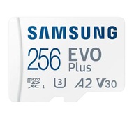 Pamäťová karta microSD Samsung Evo+ microSD 256GB 130/U3 A2 V30 (2024)
