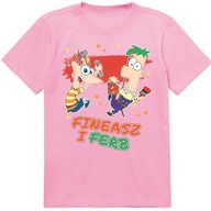 KOSZULKA DZIECIĘCA T-SHIRT DLA DZIECKA FINEASZ I FERB 152 PREZENT JAKOŚĆ