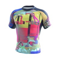 Rashguard męski MANTO Neon Abstract multicolor L