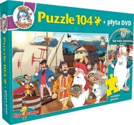 Puzzle 104 Byli sobie podróżnicy Żeglarze + DVD