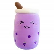 MASKOTKA PLUSZAK BUBBLE TEA FIOLETOWY KUBEK ŚMIECH DUŻY 50 cm