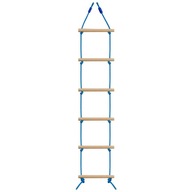 Kempingový lanový rebrík pre deti Závesný rebrík Lezecký rebrík pre modrý a drevený