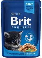 Brit Cat Pouches Kitten Chicken CHUNKS 100g