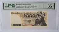 Banknot PRL 2000 zł 1982 rok SERIA: BY - PMG 65